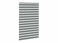 Clicnbuy Estor cebra oscuro tejido ancho 140,9 cm poliéster