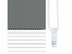 Clearance Estor cebra oscuro tejido ancho 100,9 cm poliéster Persianas De Interior