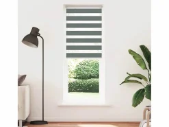 Clicnbuy Estor cebra oscuro 90x200cm tejido ancho 85,9 cm poliéster