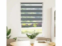 Best Clicnbuy Estor cebra oscuro 75x100cm tejido ancho 70,9 cm poliéster Gris