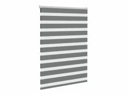 New Clicnbuy Estor cebra oscuro 100x150cm tejido ancho 95,9cm poliéster Gris