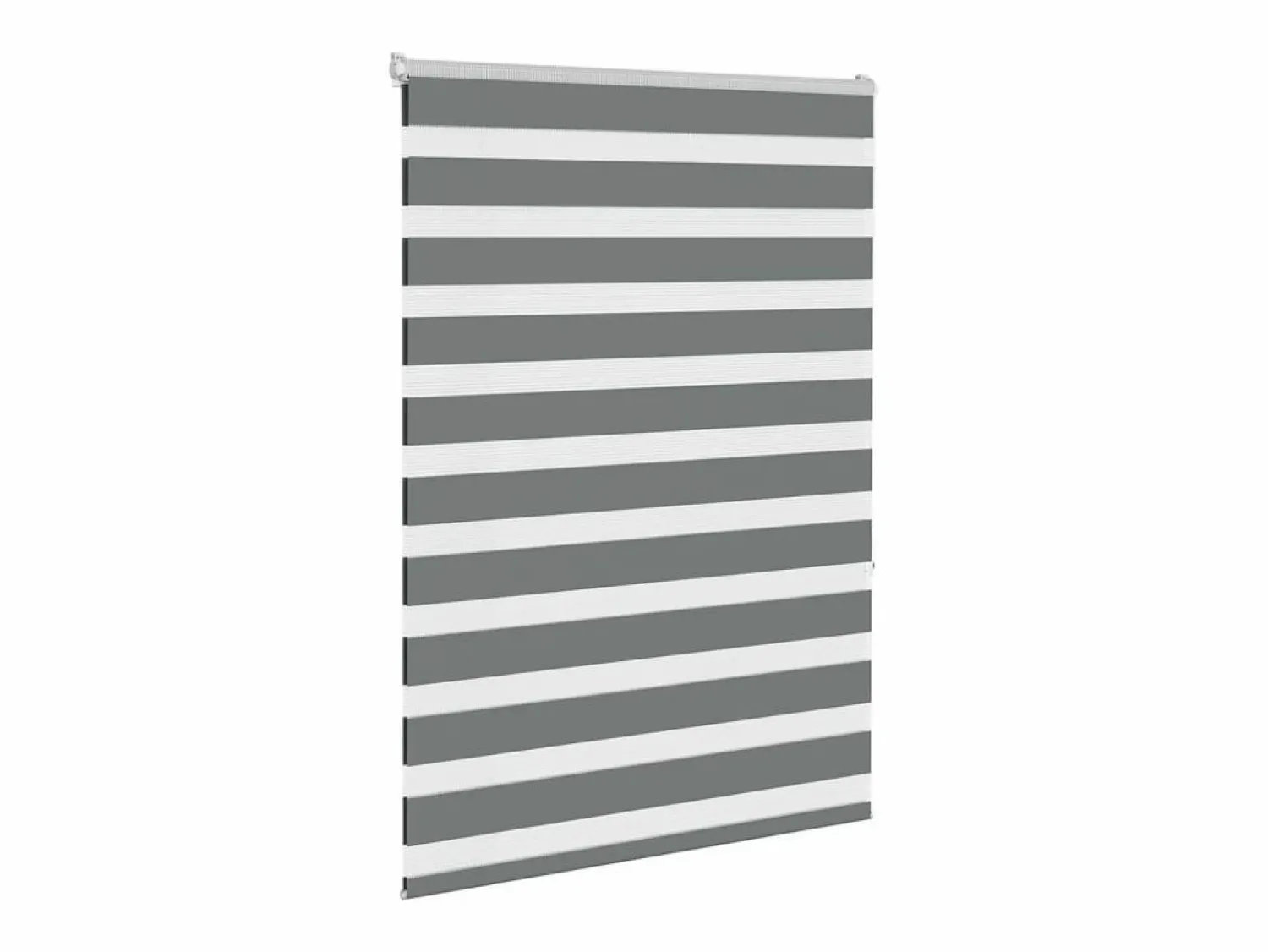 New Clicnbuy Estor cebra oscuro 100x150cm tejido ancho 95,9cm poliéster Gris
