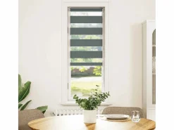 Clicnbuy Estor cebra oscuro 45x150cm tejido ancho 40,9 cm poliéster