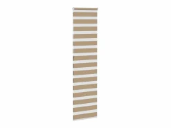 Clicnbuy Estor cebra marrón arena tejido ancho 55,9 cm poliéster