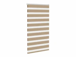 Outlet Clicnbuy Estor cebra marrón arena tejido ancho 75,9 cm poliéster Marru00f3n