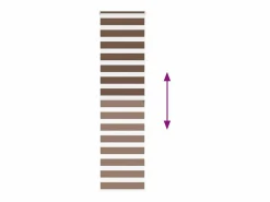 Clicnbuy Estor cebra marrón 55x200 cm tejido ancho 50,9 cm poliéster