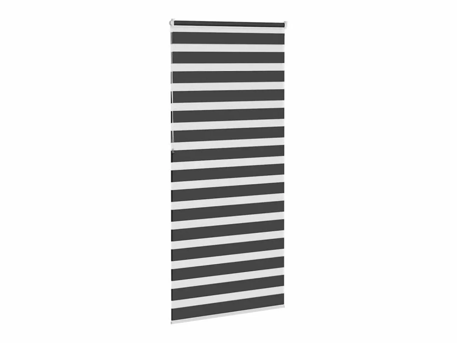 Discount Clicnbuy Estor cebra 105x230 cm tejido ancho 100,9 cm poliéster Negro
