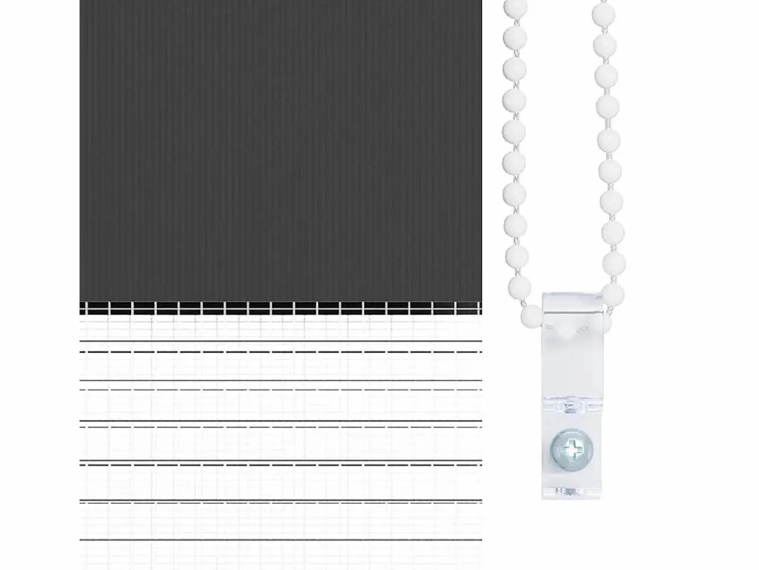 Clearance Estor cebra 85x200 cm tejido ancho 80,9 cm poliéster Persianas De Interior