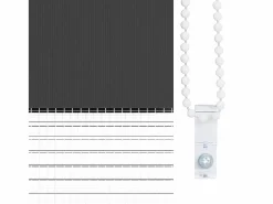 Best Clicnbuy Estor cebra 150x200 cm tejido ancho 145,9 cm poliéster Negro