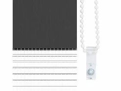 Outlet Clicnbuy Estor cebra 125x150 cm tejido ancho 120,9 cm poliéster Negro