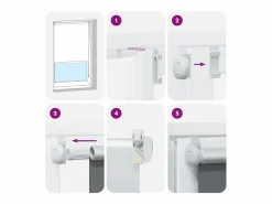 Best Clicnbuy Estor Enrollable Opaco 40x150 cm Tela Ancho 35,7 cm Blanco