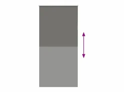 Outlet Clicnbuy Estor Enrollable Opaco 90x230 cm Tela Ancho 85,7 cm Gris