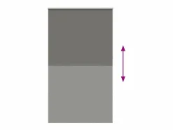 Online Clicnbuy Estor Enrollable Opaco 120x230 cm Tela Ancho 116,6 cm Gris