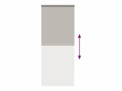 Clicnbuy Estor enrollable para ducha casete tela 110x240 cm ancho 106 cm