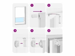 Online Estor enrollable para ducha tela 60x240 cm ancho 56 cm Persianas De Interior