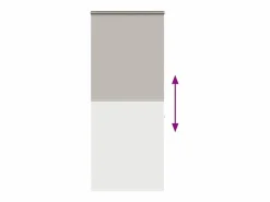 Clicnbuy Estor enrollable para ducha casete tela 90x240 cm ancho 86 cm
