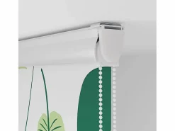 Clearance Clicnbuy Estor enrollable para ducha casete tela 90x240 cm ancho 86 cm Verde