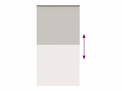 Discount Clicnbuy Estor enrollable para ducha con casete 130x240 cm tela ancho Gris