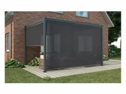 Habitat et jardin Estor enrollable para pérgola - 370 x 204 cm - Antracita