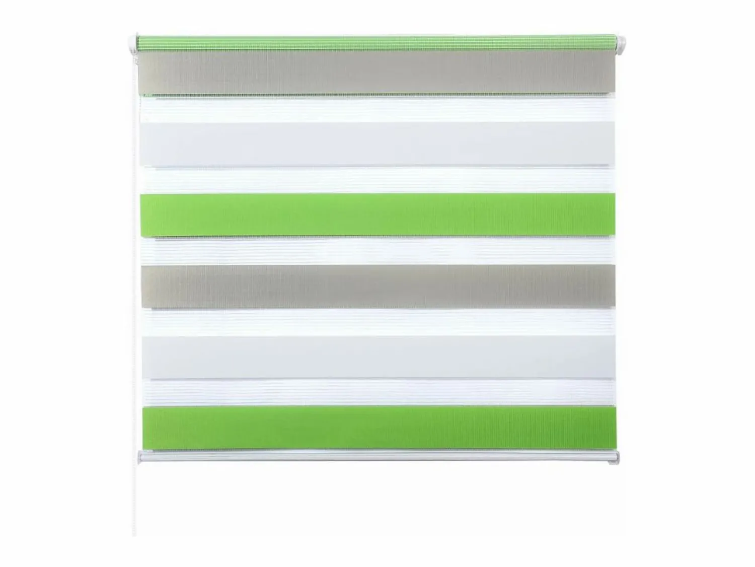 Clearance Estor enrollable Zebra día y noche doble capa 45x150 cm verde gris 19_0000858 Estor Y Toldo
