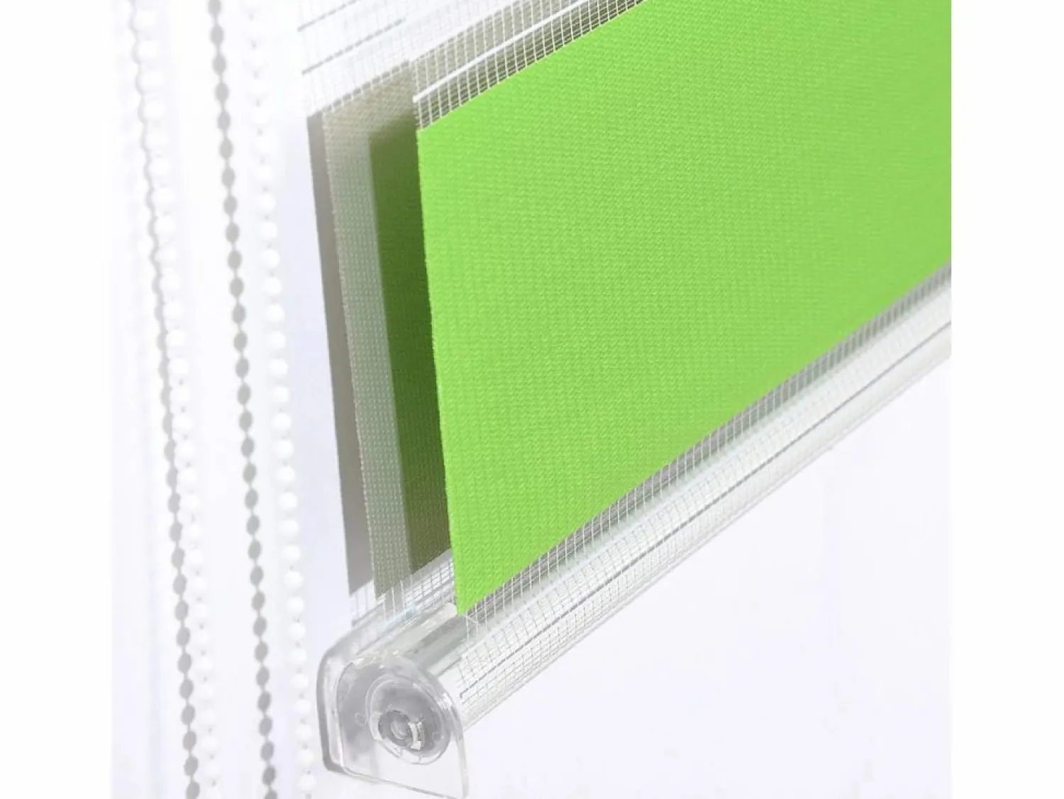 Clearance Estor enrollable Zebra día y noche doble capa 45x150 cm verde gris 19_0000858 Estor Y Toldo