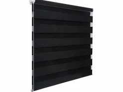 Outlet Helloshop26 Estor enrollable Zebra Roller Día y Noche Doble Capa 75x150 Antracita 19_0000845 Amarillo
