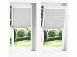 Clicnbuy Estor Plisado Antracita 75x200 cm Tela Ancho 74,4 cm Poliéster