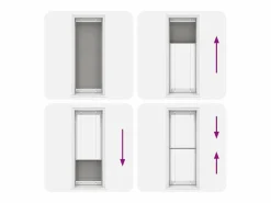 Clicnbuy Estor Plisado Antracita 75x200 cm Tela Ancho 74,4 cm Poliéster