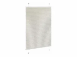 Sale Clicnbuy Estor Plisado claro 90x150 cm Tela Ancho 89,4 cm Poliéster Gris
