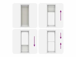 Clicnbuy Estor Plisado claro 75x200 cm Tela Ancho 74,4 cm Poliéster