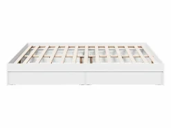 vidaxl Estructura cama con cajones madera ingeniería blanca 200x200 cm