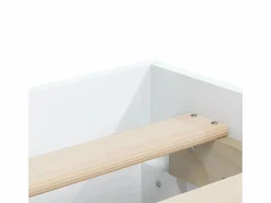 vidaxl Estructura cama con cajones madera ingeniería blanca 200x200 cm