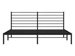 Hot vidaxl Estructura cama sin colchón con cabecero metal 180x200 cm Negro