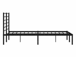 Sale vidaxl Estructura cama sin colchón con cabecero metal 140x190 cm Negro