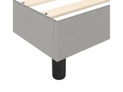 Best Clicnbuy Estructura de cama box spring tela gris claro 140x190 cm