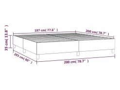 Hot Estructura de cama box spring terciopelo azul oscuro 200x200 cm Somier Tapizado