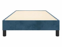 Clicnbuy Estructura de cama box spring terciopelo azul oscuro 90x190 cm