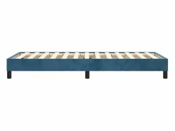 Clicnbuy Estructura de cama box spring terciopelo azul oscuro 90x190 cm
