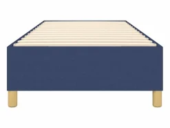 Discount Estructura de cama box spring tela azul 90x190 cm Somier Tapizado|Somier - 90X190Cm