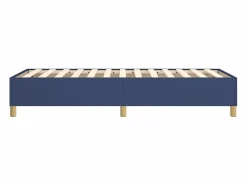 Discount Estructura de cama box spring tela azul 90x190 cm Somier Tapizado|Somier - 90X190Cm