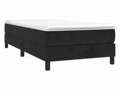 Discount Clicnbuy Estructura de cama box spring terciopelo negro 90x190 cm