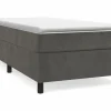 Online Clicnbuy Estructura de cama box spring terciopelo gris oscuro 90x190 cm