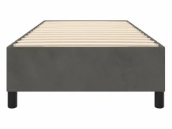 Online Clicnbuy Estructura de cama box spring terciopelo gris oscuro 90x190 cm