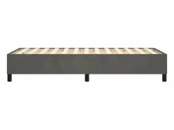 Online Clicnbuy Estructura de cama box spring terciopelo gris oscuro 90x190 cm
