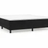 Estructura de cama box spring terciopelo negro 180x200 cm Somier - 180X200Cm