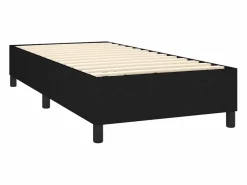 Clearance Estructura de cama box spring tela negro 90x190 cm Somier - 90X190Cm