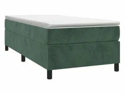Discount Clicnbuy Estructura de cama box spring terciopelo verde oscuro 90x190 cm