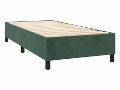 Discount Clicnbuy Estructura de cama box spring terciopelo verde oscuro 90x190 cm