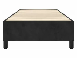 Outlet Clicnbuy Estructura de cama box spring terciopelo negro 90x200 cm