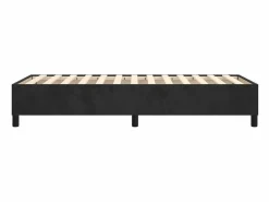 Outlet Clicnbuy Estructura de cama box spring terciopelo negro 90x200 cm
